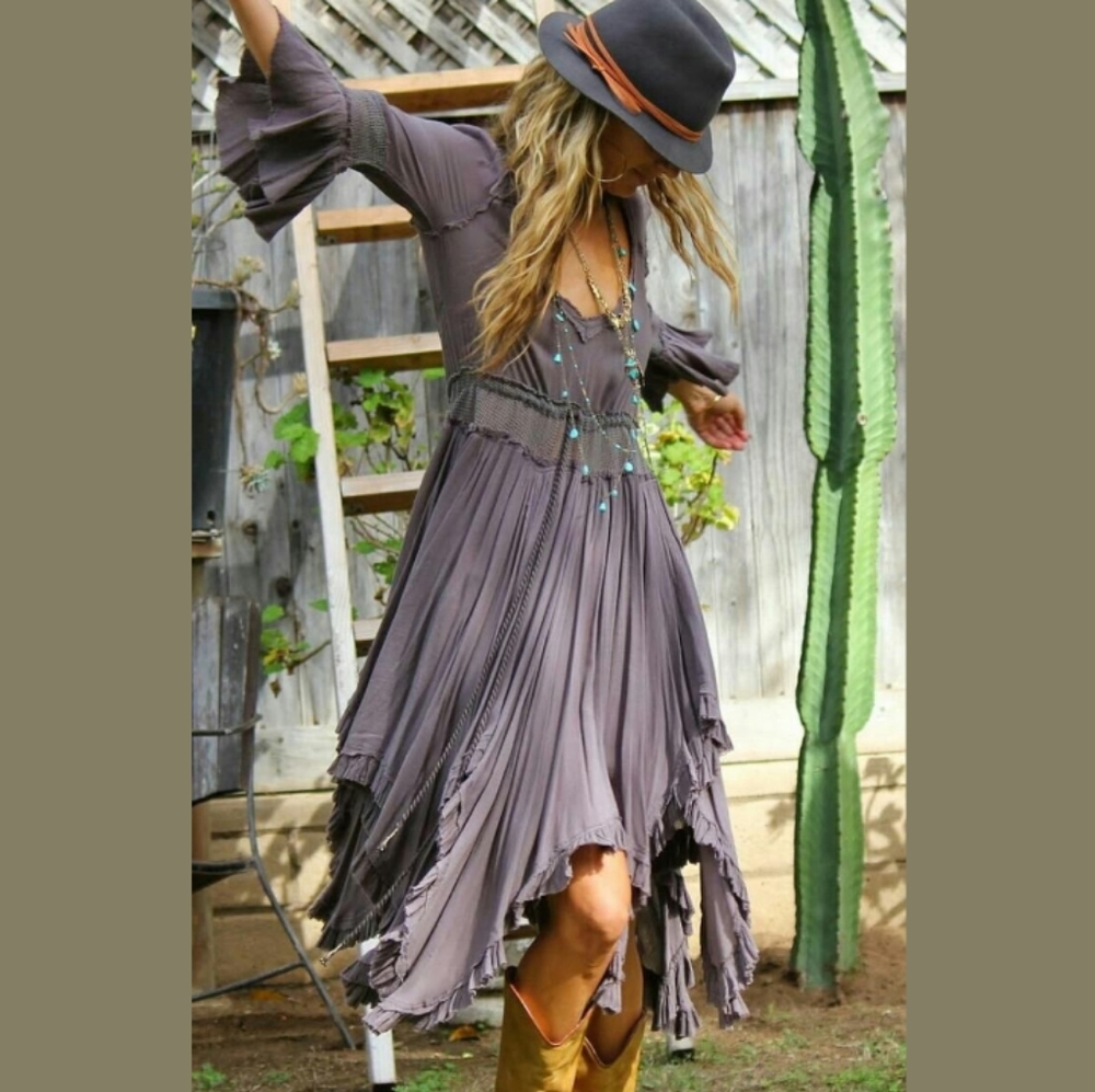 Bell Sleeve Summer Bohemian Drees
